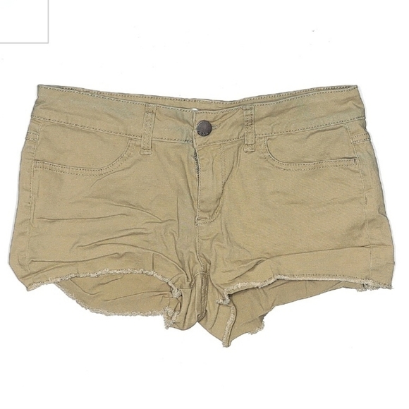 Nobo No Bounderies Khaki Chino Shorts Juniors Size 11 Cut Offs Raw Hem Summer - Picture 1 of 8